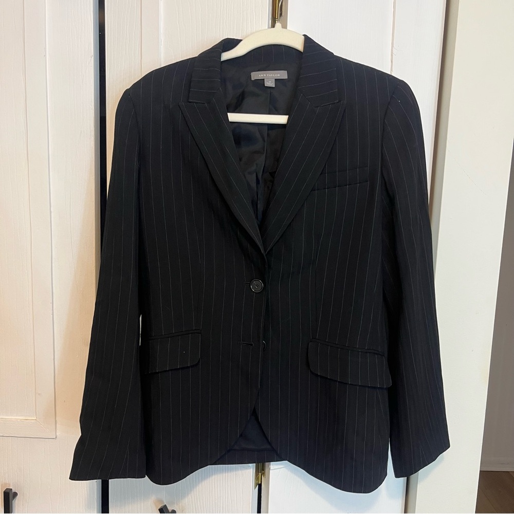 Ann Taylor Pinstripe Blazer